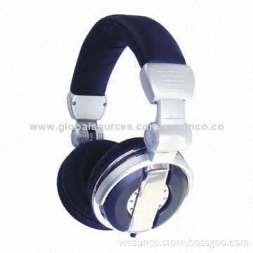 Hi-fi stereo headphone with comfortable high-quality PU pad, elastic and durable, also for DJ